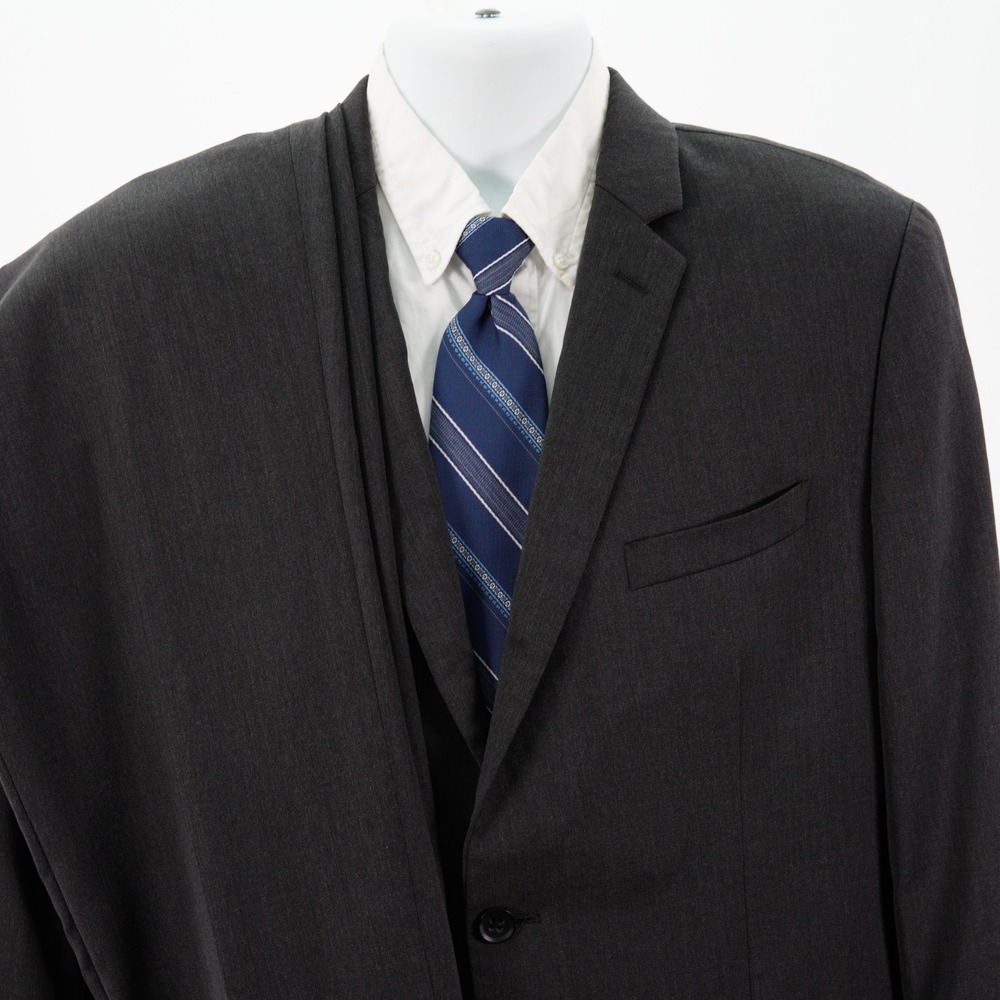 Banana Republic Modern Slim Fit Wool Gray 2 Piece Suit 40R 38x32 Lanificio Cerru